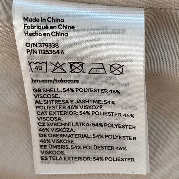 H&M Satin cropped corset in Ivory - size M - Picture 10 of 10